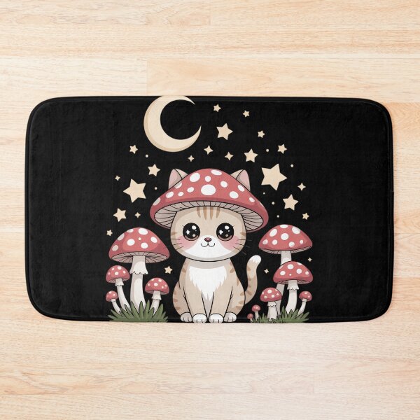 Item preview, Cute Cottagcore Cat Mushroom Hat Kawaii Grunge Aesthetic designed and sold by RipleMalphite.