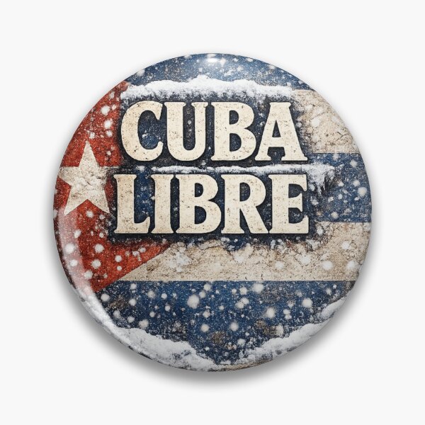 Item preview, Cuba Libre – Circular Vintage Winter Cuban Logo designed and sold by K2M.