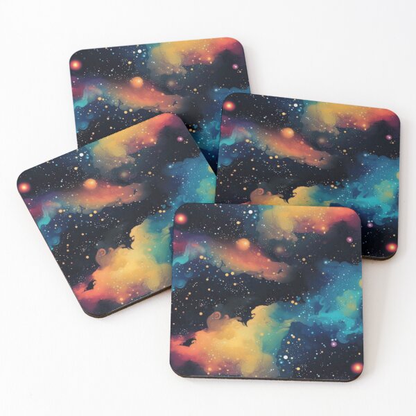 Item preview, Vibrant Cosmic Nebula Galaxy Abstract Space Painting designed and sold by T-I-D-E.