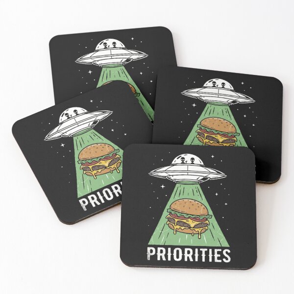 Item preview, Alien Food Priorities – UFO Burger Abduction designed and sold by NOVALOOMARCH.