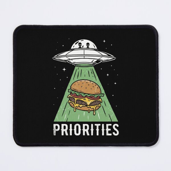 Item preview, Alien Food Priorities – UFO Burger Abduction designed and sold by NOVALOOMARCH.