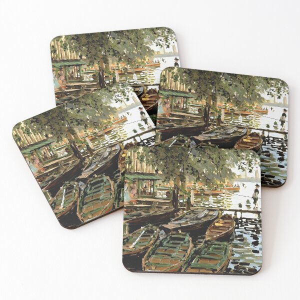 Item preview, Bathing at La Grenouillère - Leisurely Riverside Resort  designed and sold by artdesignsnow.