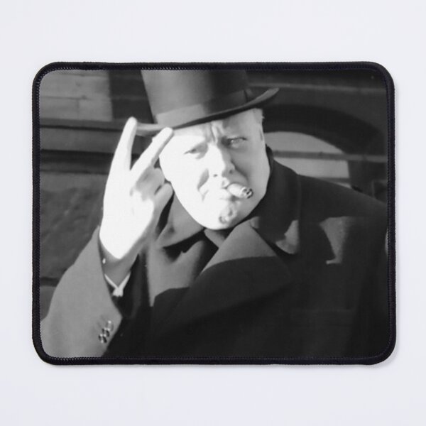 Item preview, Poster Winston Churchill Smoking V Day V Sign 1945 designed and sold by Geraldineromero.