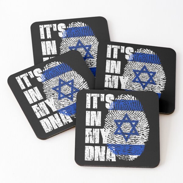 Item preview, IT'S IN MY DNA Israel Flag Roots designed and sold by CosmoKitsch.