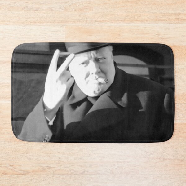 Item preview, Poster Winston Churchill Smoking V Day V Sign 1945 designed and sold by Geraldineromero.