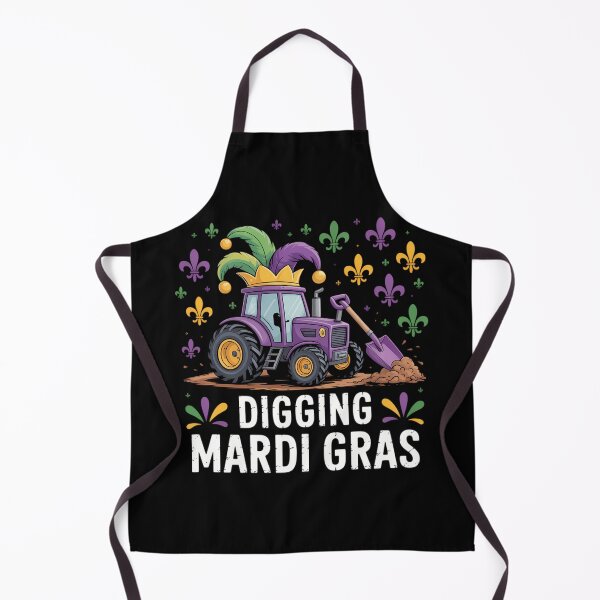 Item preview, Digging Mardi Gras Bulldozer Truck Cute designed and sold by RipleMalphite.