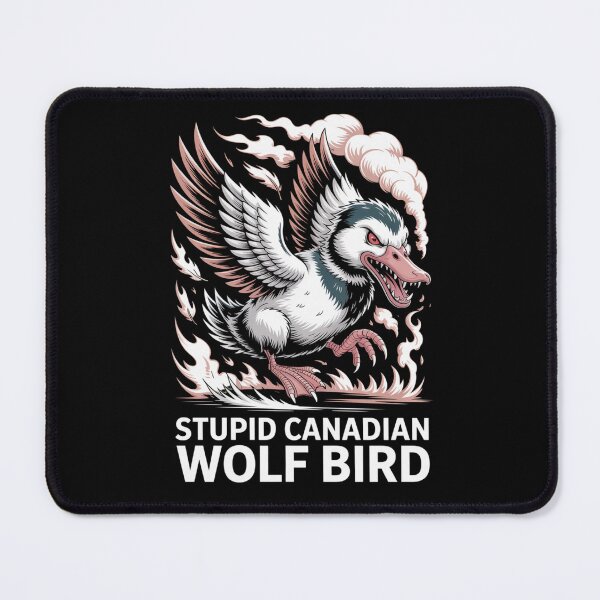 Item preview, Stupid Canadian Wolf Bird - Fierce Pastel Japanese Tattoo Flying Design designed and sold by DarylWelsh2024.