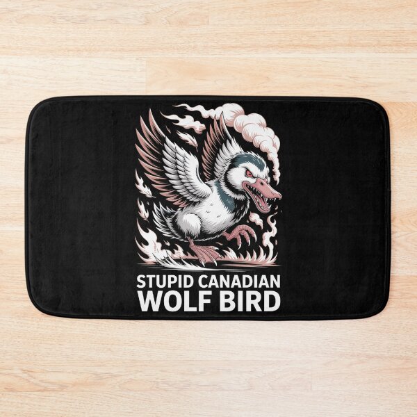 Item preview, Stupid Canadian Wolf Bird - Fierce Pastel Japanese Tattoo Flying Design designed and sold by DarylWelsh2024.