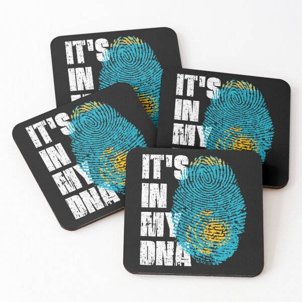 Item preview, IT'S IN MY DNA Kazakhstan Flag Roots designed and sold by CosmoKitsch.