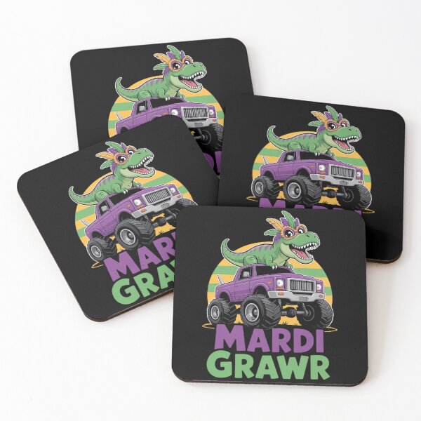 Item preview, Dino Monster Truck Mardi Grawr Mardi Gras designed and sold by RipleMalphite.