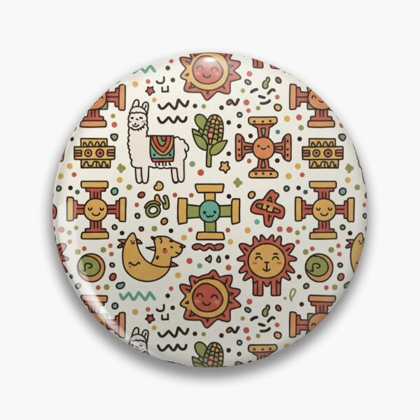 Item preview, Boho Llama Andean Folk Pattern – Tribal Inca Symbols designed and sold by HoloInverse.