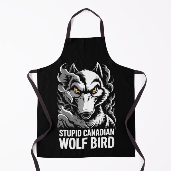 Item preview, Stupid Canadian Wolf Bird - Intense Smoky Confrontation Portrait Design designed and sold by DarylWelsh2024.