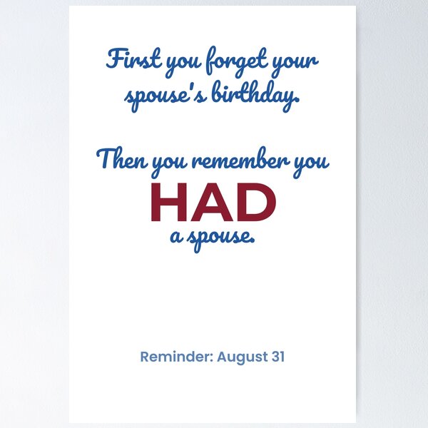 Item preview, Spouse Joke – August 31 designed and sold by ariksworld.