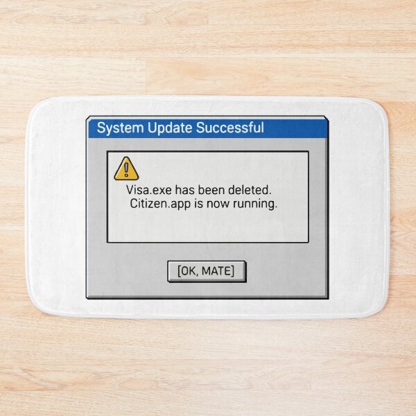 Item preview, New Australian Citizen System Update - Funny Visa Deleted Tech Pop-up designed and sold by KrystalWilson.