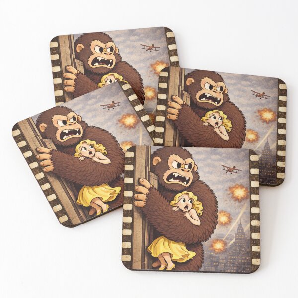 Item preview, King kong in a 1930s cartoon style designed and sold by bluefrog.