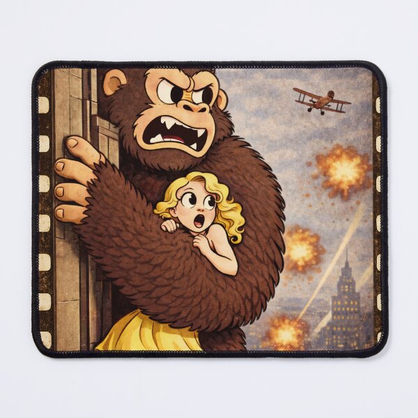 Item preview, King kong in a 1930s cartoon style designed and sold by bluefrog.