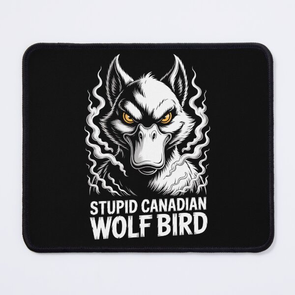 Item preview, Stupid Canadian Wolf Bird - Fierce Smoky Energy Portrait Design designed and sold by DarylWelsh2024.