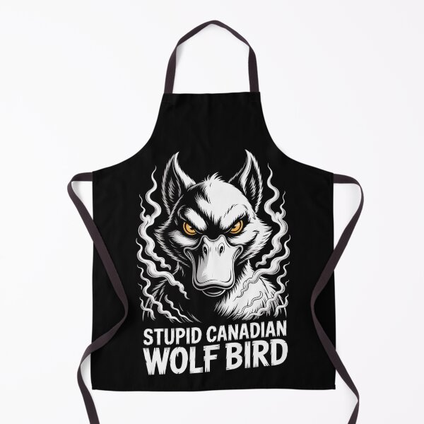 Item preview, Stupid Canadian Wolf Bird - Fierce Smoky Energy Portrait Design designed and sold by DarylWelsh2024.