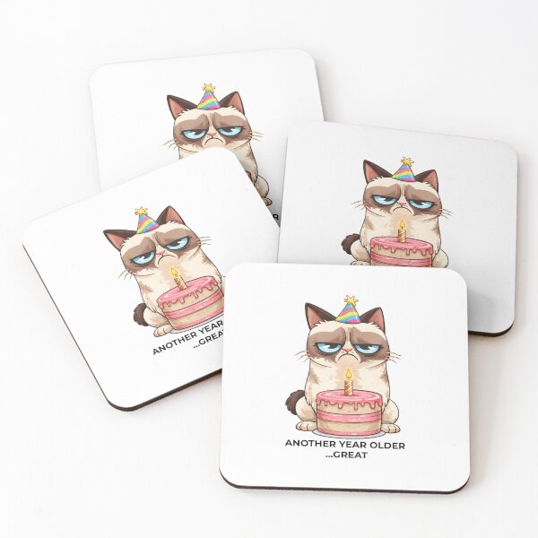 Item preview, Grumpy Cat Older Birthday designed and sold by mumforlife.