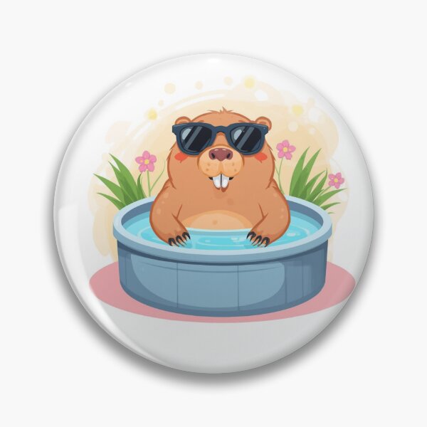 Item preview, Chill Capybara in Hot Tub Hoodie | Cute Relaxed Capybara Meme designed and sold by PeakMindWork.