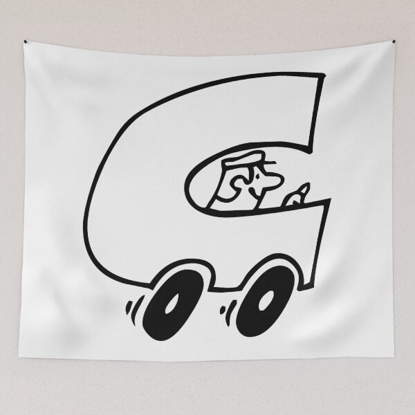 Item preview, Alphabets Doodle - Car and Wheels | ZMQZLZ  3 designed and sold by MyStickersCove.