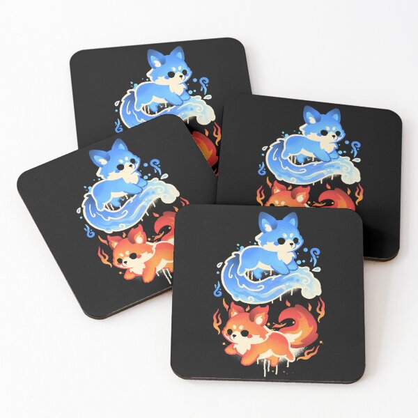 Item preview, Fire and water foxes dance designed and sold by NemiMakeit.