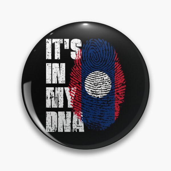 Item preview, IT'S IN MY DNA Laos Flag Roots designed and sold by CosmoKitsch.