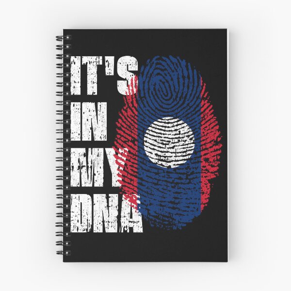 Item preview, IT'S IN MY DNA Laos Flag Roots designed and sold by CosmoKitsch.