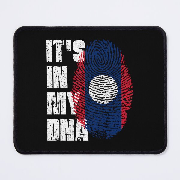 Item preview, IT'S IN MY DNA Laos Flag Roots designed and sold by CosmoKitsch.