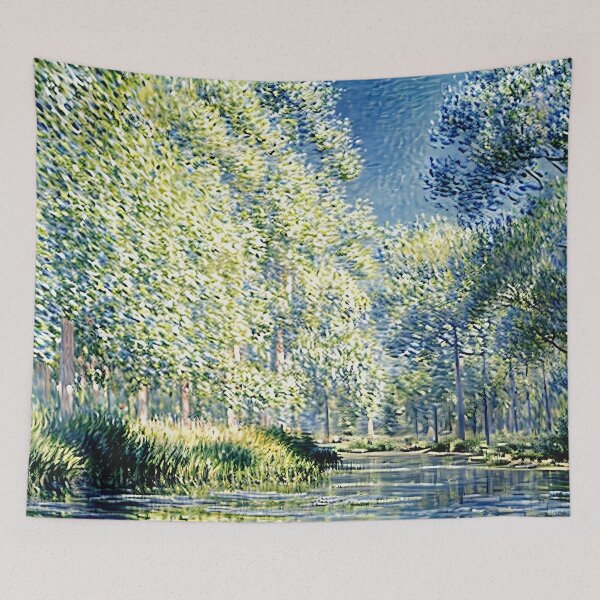 Item preview, Bend of the River Epte at Giverny - Capturing the Serenity designed and sold by artdesignsnow.