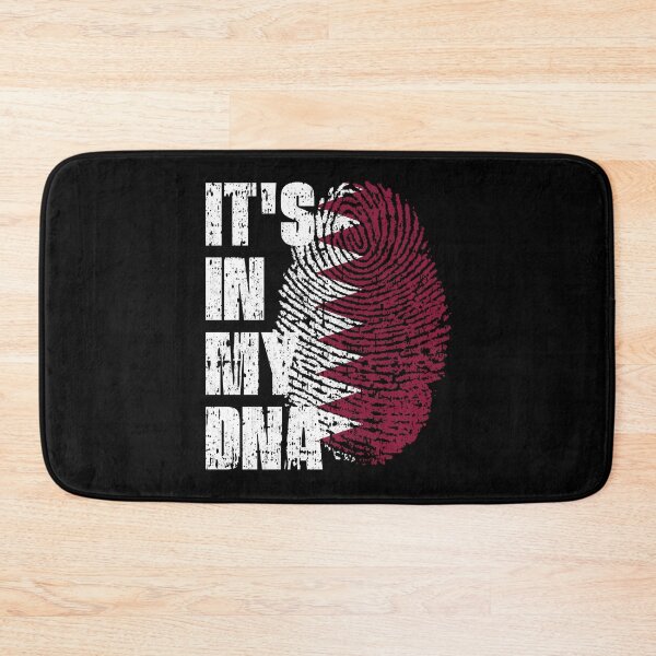 Item preview, IT'S IN MY DNA Qatar Flag Roots designed and sold by CosmoKitsch.