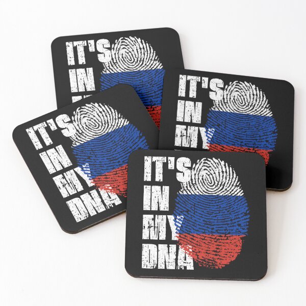Item preview, IT'S IN MY DNA Russian Flag Roots designed and sold by CosmoKitsch.