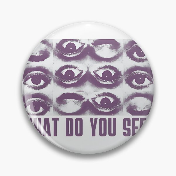 Item preview, What Do You See Optical Illusion Eyes designed and sold by ScottgQxShopus.