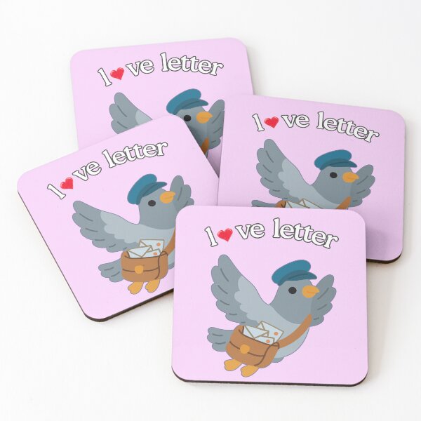 Item preview, Love Letter Pigeon – Cute Valentine Mail Bird Illustration designed and sold by mycreastyle.