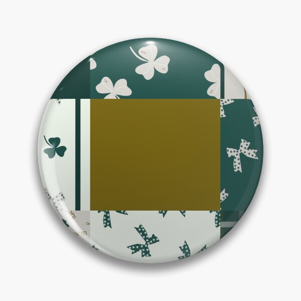 Item preview, St Patrick's Holiday Cheater Quilt in classic green &golden tones  designed and sold by aneladesigns.
