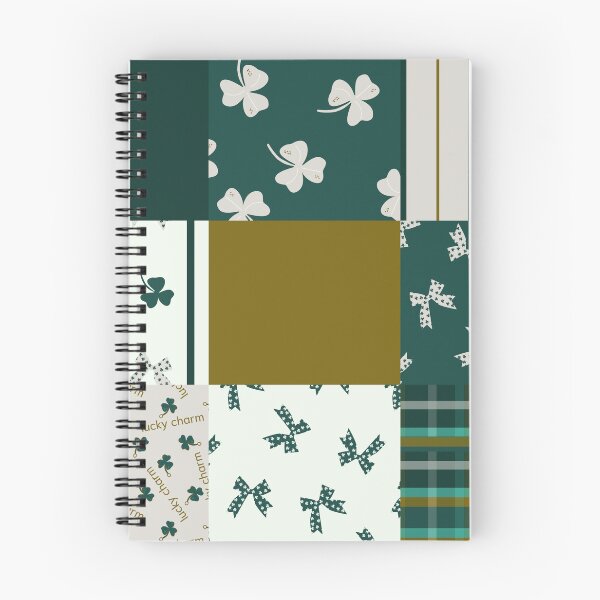 Item preview, St Patrick's Holiday Cheater Quilt in classic green &golden tones  designed and sold by aneladesigns.