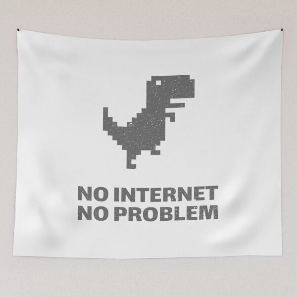 Item preview, No Internet No Problem Dinosaur designed and sold by evlar.