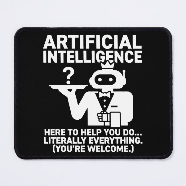 Item preview, AI Butler - Here To Do Literally Everything designed and sold by TextCrew.