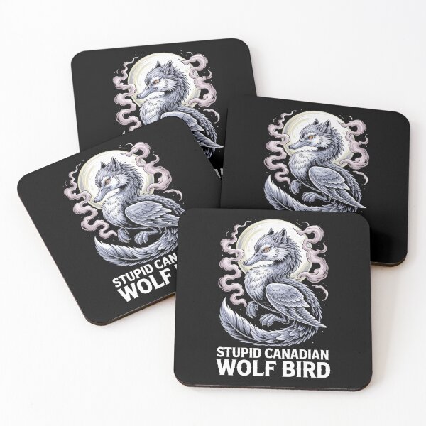 Item preview, Stupid Canadian Wolf Bird - Mystical Purple Moon Phoenix Design designed and sold by DarylWelsh2024.