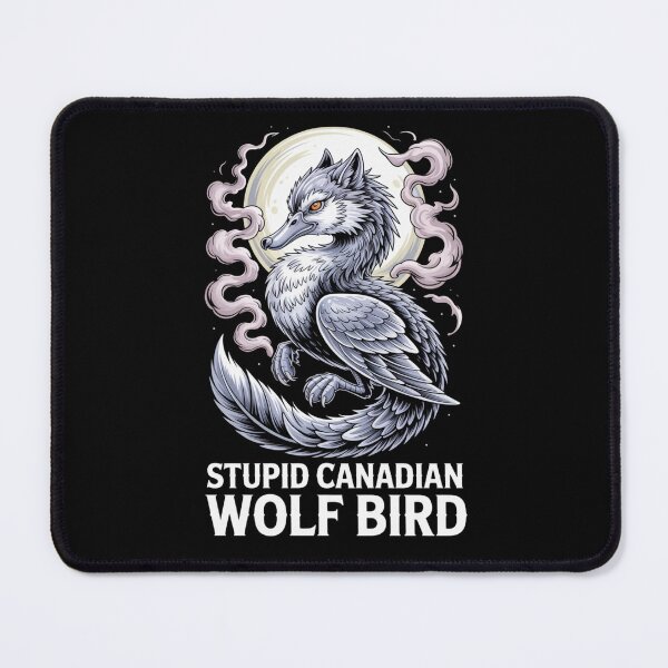 Item preview, Stupid Canadian Wolf Bird - Mystical Purple Moon Phoenix Design designed and sold by DarylWelsh2024.