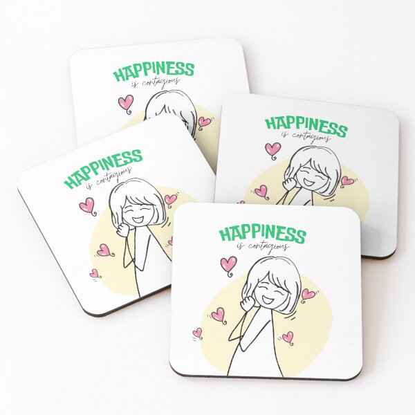Item preview, Happiness is Contagious - Cute Minimalist Doodle Art designed and sold by Best-Arch900.