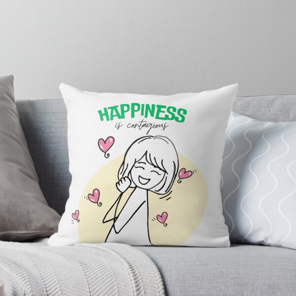 Item preview, Happiness is Contagious - Cute Minimalist Doodle Art designed and sold by Best-Arch900.