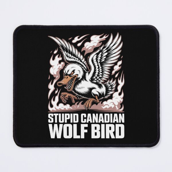 Item preview, Stupid Canadian Wolf Bird - Fierce Sepia Flame Attack Flying Design designed and sold by DarylWelsh2024.