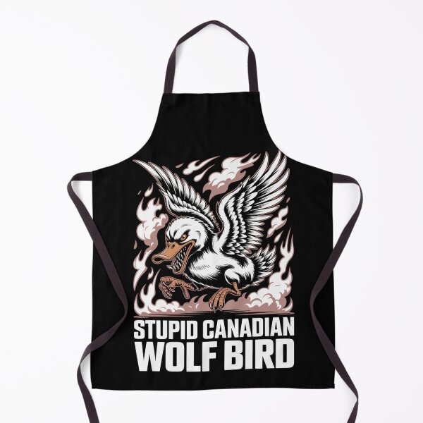 Item preview, Stupid Canadian Wolf Bird - Fierce Sepia Flame Attack Flying Design designed and sold by DarylWelsh2024.