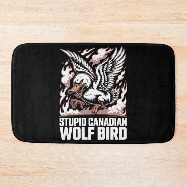Item preview, Stupid Canadian Wolf Bird - Fierce Sepia Flame Attack Flying Design designed and sold by DarylWelsh2024.