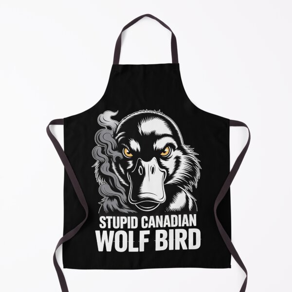 Item preview, Stupid Canadian Wolf Bird - Intense Smoky Stare Portrait Design designed and sold by DarylWelsh2024.