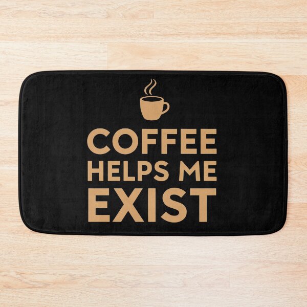 Item preview, Coffee Helps Me Exist Minimalist Coffee Lover Design designed and sold by Katzpy.