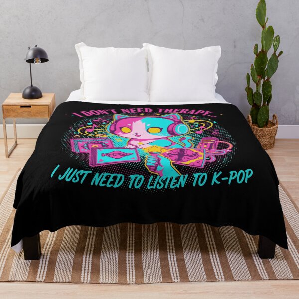 Item preview, I Dont Need Therapy I Just Need K-Pop Cat designed and sold by LuminOrb.