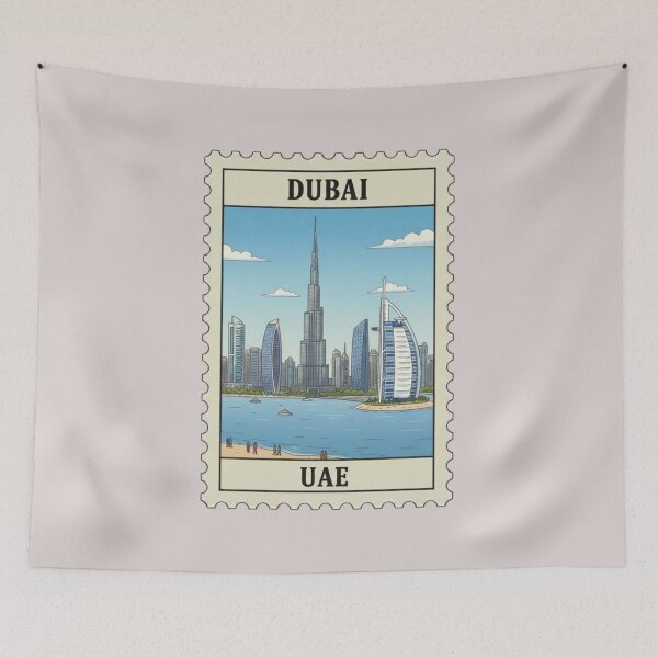 Item preview, Vintage Dubai UAE Postage Stamp designed and sold by allaboutstamps.