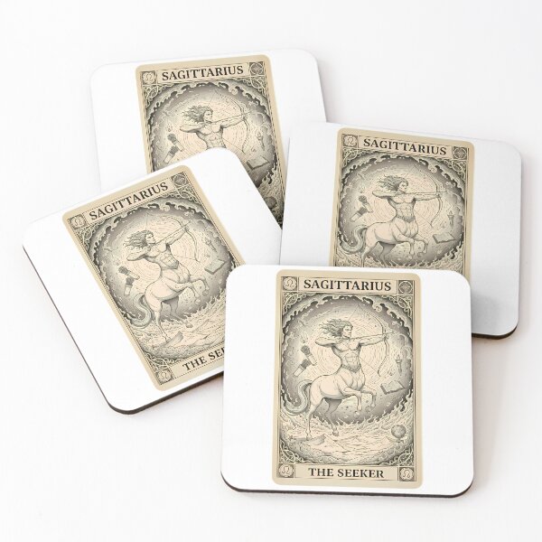 Item preview, Sagittarius Tarot: The Seeker (Sarcastic Vintage Zodiac Series) designed and sold by Midnight Ink Studio.